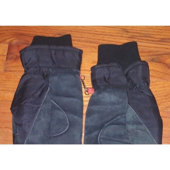 Kombi Snowboarding Gloves Womens Sz M Gore-Tex Black Skiing Mittens suede FLAW - Picture 3 of 9